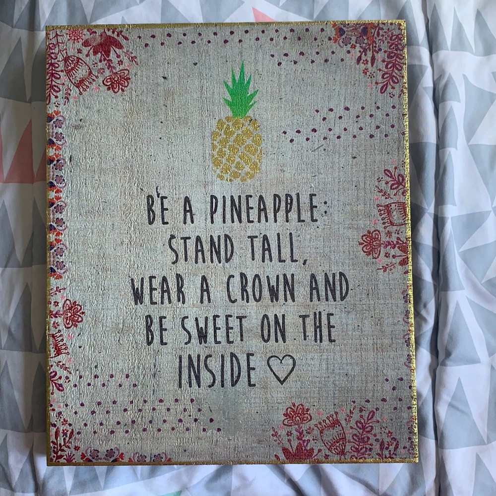 Wooden sign